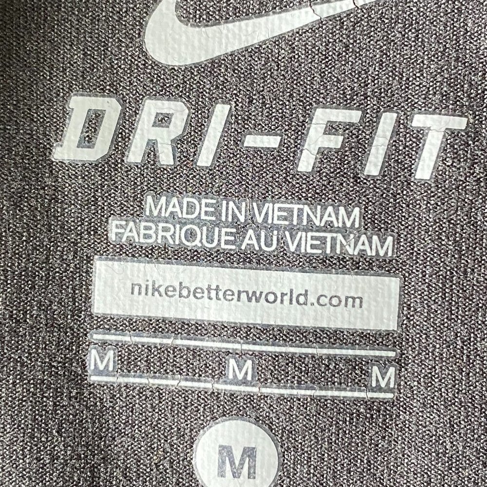 NIKE DRI-FIT TIGERS Gray Thumb holes Sweatshirt 1/2 Zip Front, Long Sleeve Sz M - Picture 9 of 16